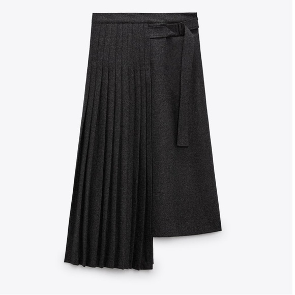 Zara asymmetric box pleat skirt limited edition - Picture 7 of 9